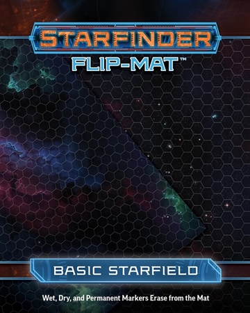 Starfinder - Flip-Mat Basic Starfield - Rollespilstilbehør